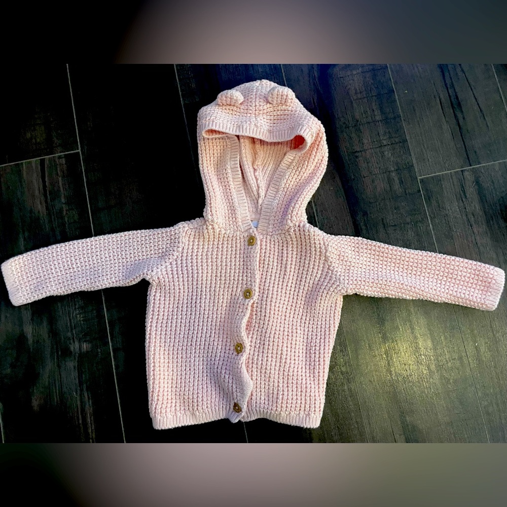 Carters - Hooded Ear Knit Sweater - SIZE: 6 Months